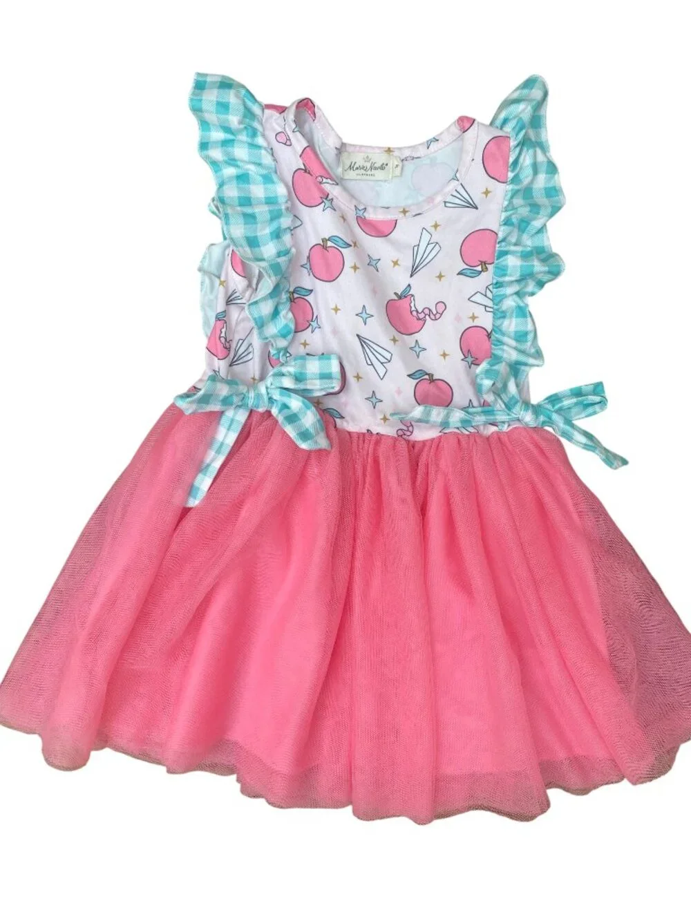 Marie Nicole School Theme Dress w/Tutu Size Medium (3 Year Old Equivalent)